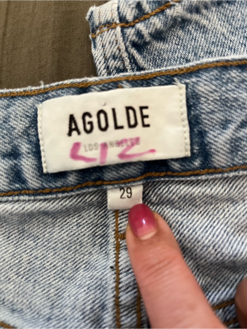 Agolde Light Blue Distressed Skinny Jeans - Picture 4 of 5